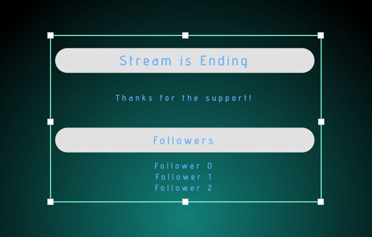 Streamlabs End Credits widget