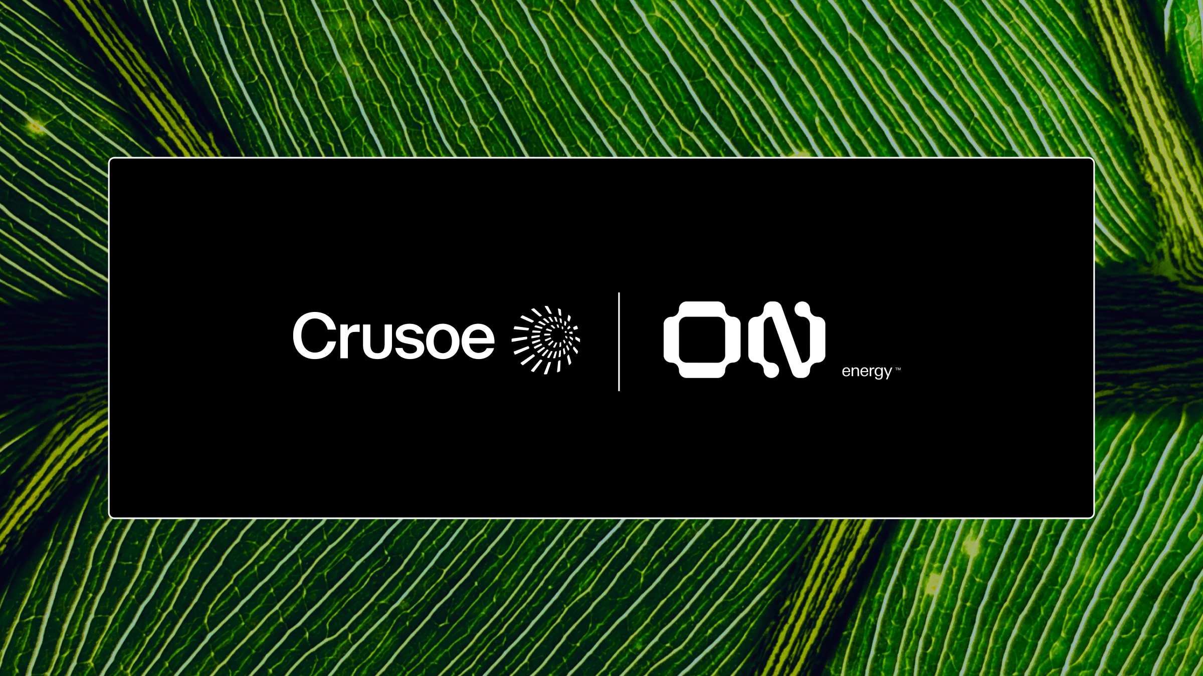 Crusoe and ON.energy partnership