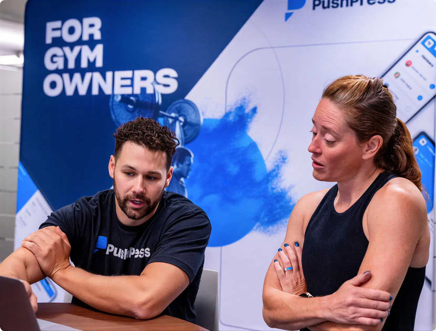 Showcase the PushPress's app dashboard
