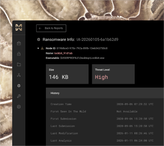 Mimic Ransomware Info screenshot