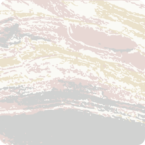 Abstract art with layered brush strokes in black, brown, mustard yellow, and cream colors.
