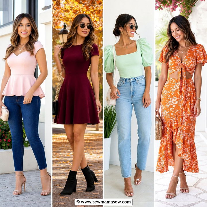 30 Outfit Ideas for Rectangle Body to Add Soft Curves