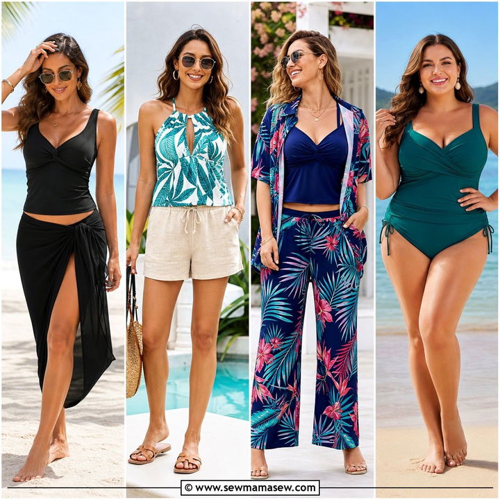30 Tankini Outfit Ideas for Flattering Poolside Confidence