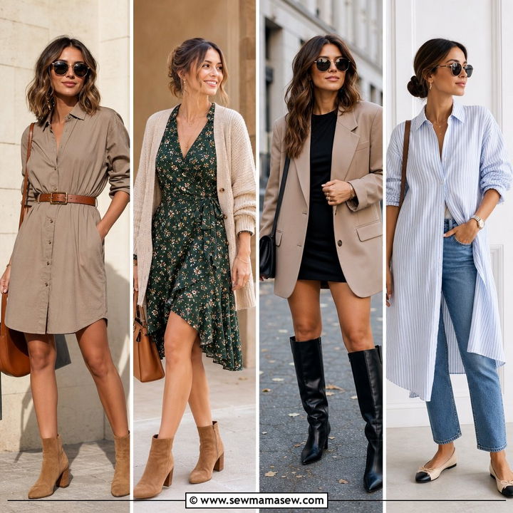 30 Transitional Dress Outfit Ideas for Pretty Layered Looks