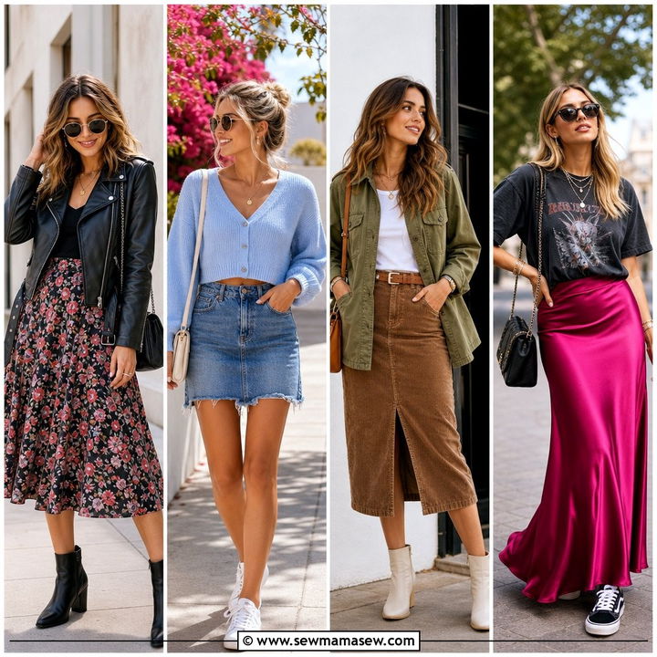 30 Transitional Skirt Outfit Ideas for Feminine Fall Looks