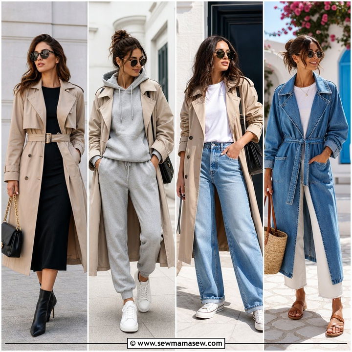 30 Trench Coat Outfits for Women Over 40 to Look Chic