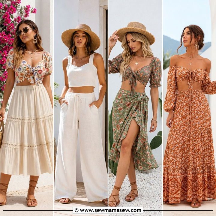 20 Boho Crop Top Outfit Ideas for Carefree Festival Style