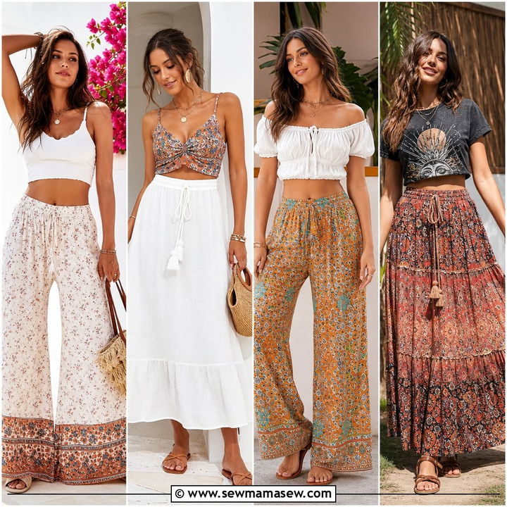 20 Boho Summer Crop Top Outfit Ideas for Festival-Ready Style