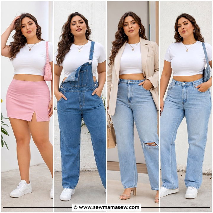 20 Plus Size Baby Tee Outfit Ideas for Trendy Casual Style