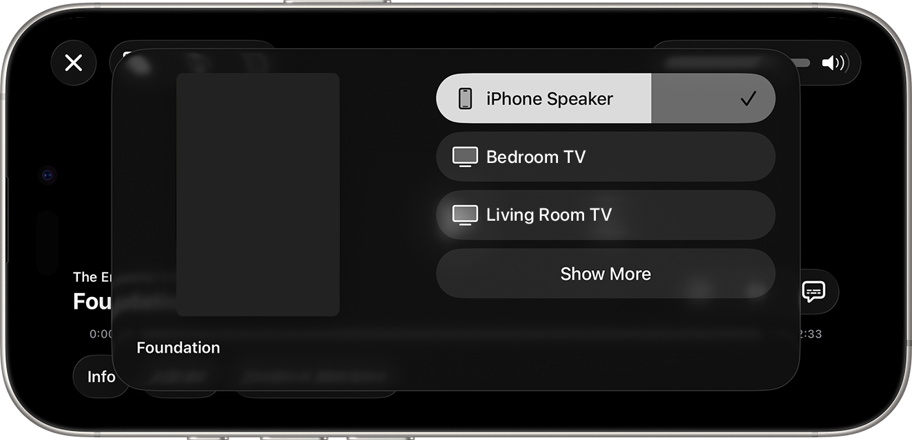 Available devices appear for selection under Speakers & TVs.
