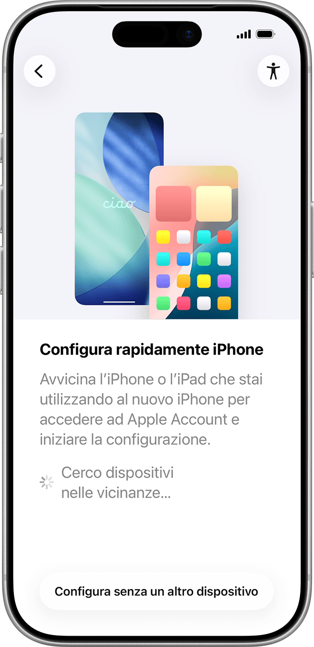 Se metti il tuo vecchio telefono vicino al tuo nuovo iPhone, l'app Passa a iOS ti aiuterà a trasferire i dati in modalità wireless.