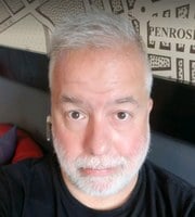 Self Portrait of Chris Abraham, August 2019 Self Portrait of Chris Abraham, August 2019