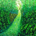 Path to The Lake, 36 x 48 acrylic on canvas
