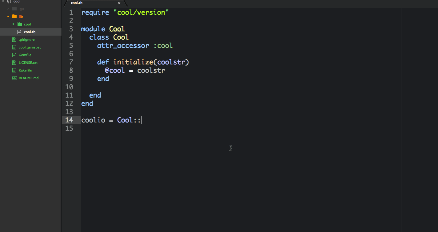 Rsense in Atom editor