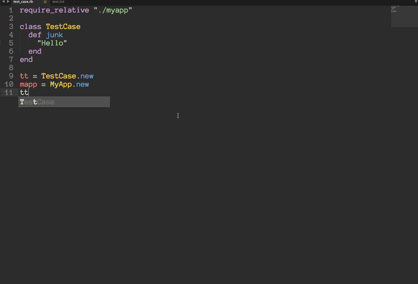 Rsense in Sublime Text editor