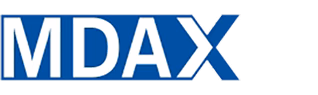 MDAX-Logo in Blau und Weiß