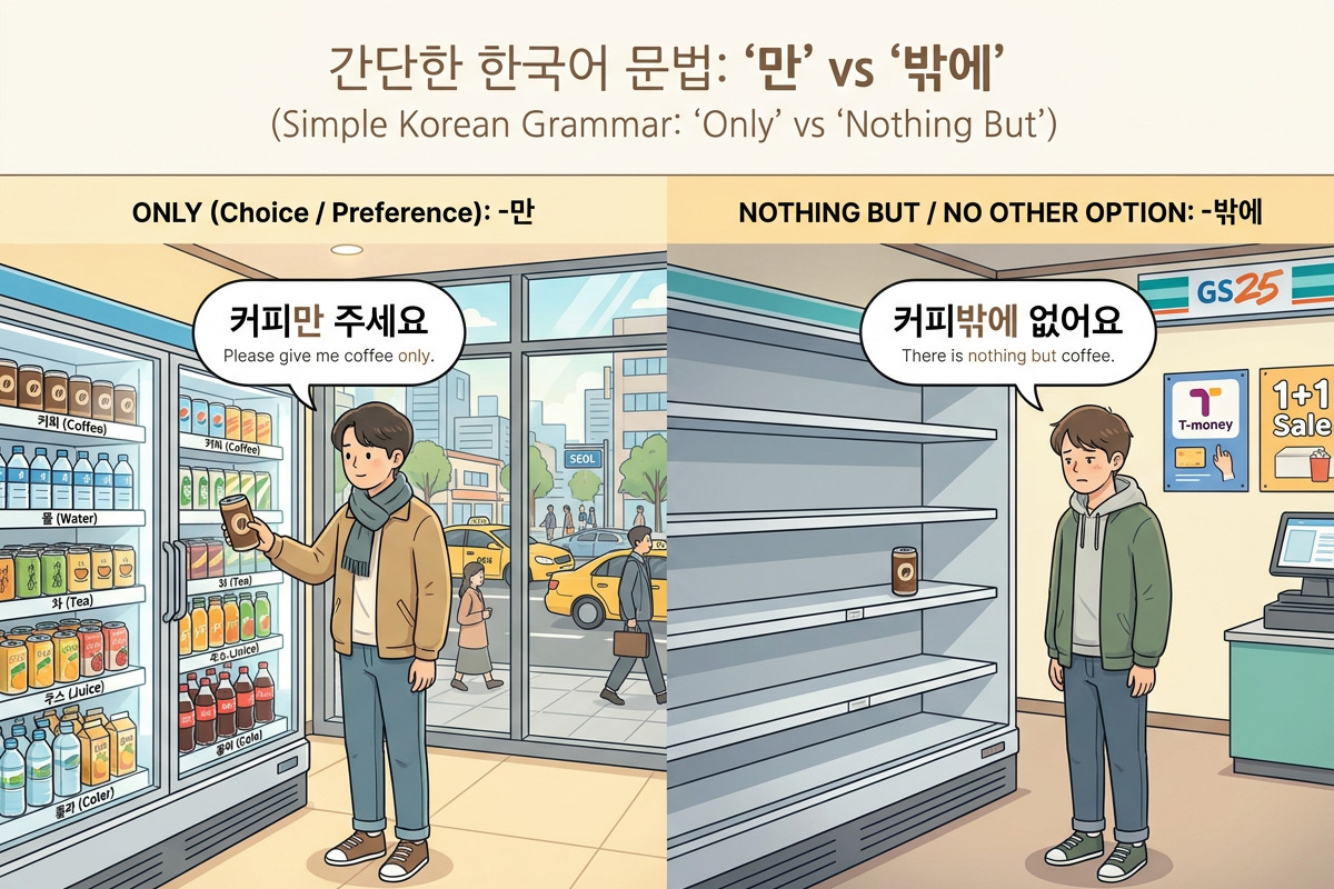 λ°μ vs λ§: How to Say βOnlyβ Naturally in Korean