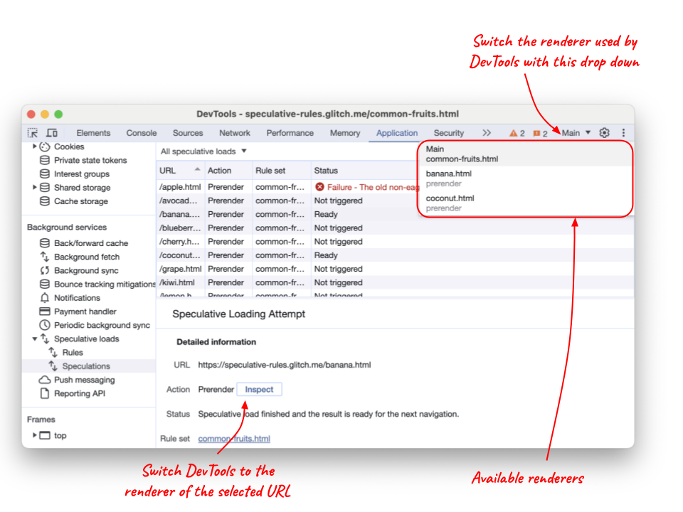 Chrome DevTools এখন আপনাকে সেই রেন্ডারারগুলি পরিবর্তন করতে দেয় যার জন্য তথ্য প্রদর্শিত হয়