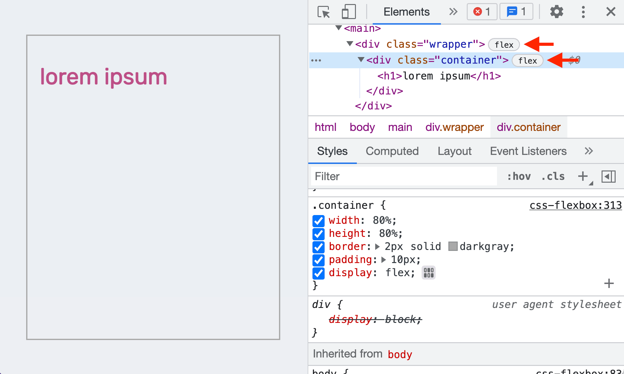 Scopri flexbox