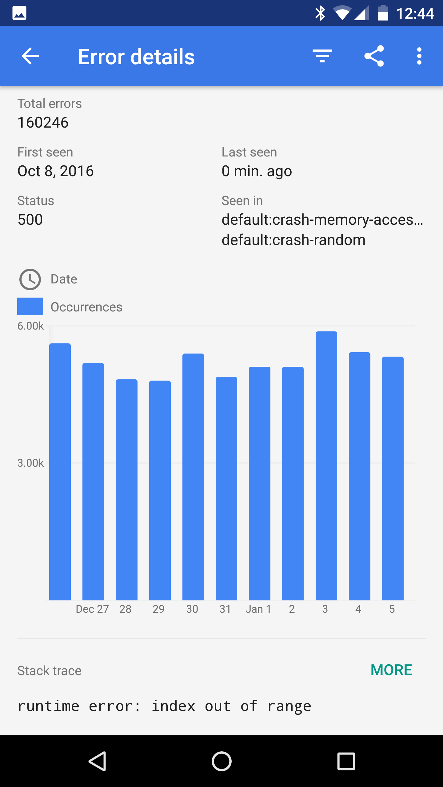 移动应用详细信息页面。