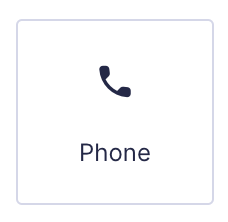 Phone field as displayed in the Field Library