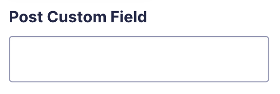 GForms Post Custom Field