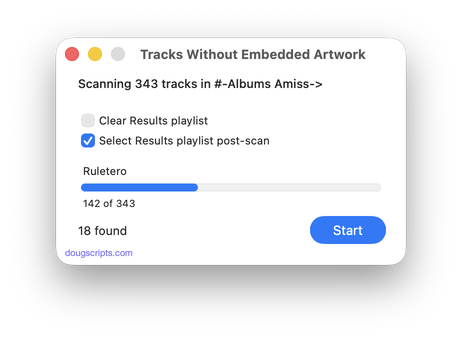 Tracks Without Embedded Artwork
