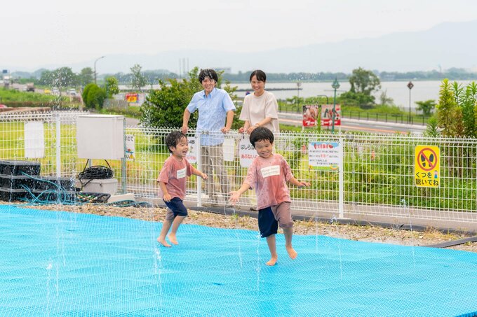 夏期限定の噴水コーナー