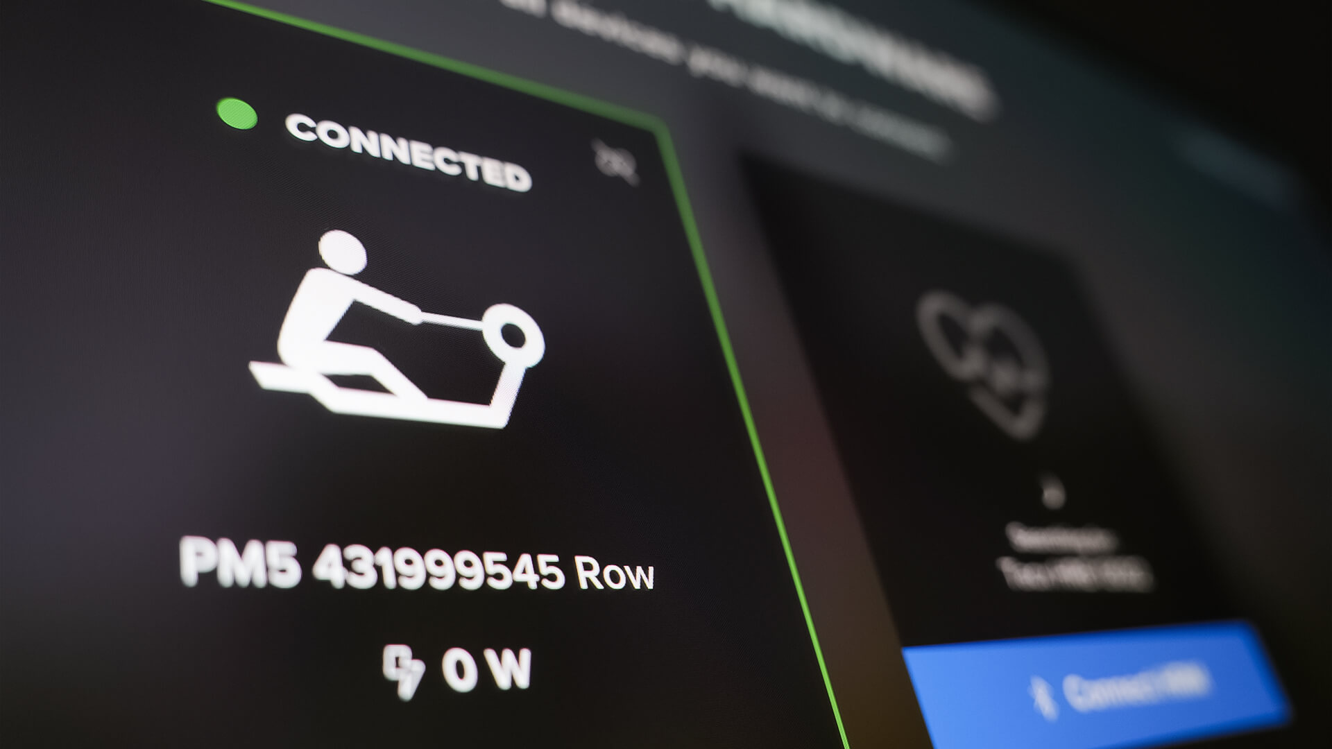 Update connection screen in EXR