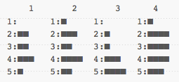 binary representation shown visually