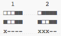 binary representation shown visually