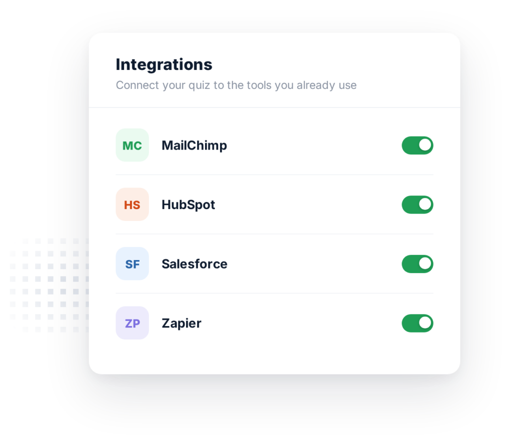 Quiz Integrations Graphic