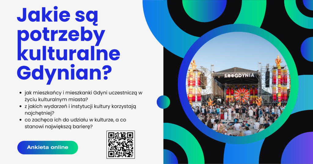 Jakie są potrzeby kulturalne Gdynian? Zapraszamy do udziału w ankiecie online!