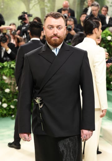 The 2024 Met Gala Celebrating "Sleeping Beauties: Reawakening Fashion" - Arrivals Sam Smith poses at Met Gala