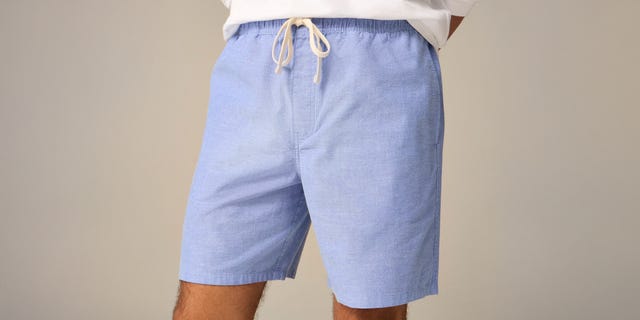 mens blue shorts with an elastic waistband and drawstring mens blue shorts with an elastic waistband and drawstring