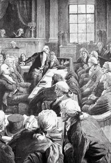 Courtroom Scene for Aaron Burr's Charge of Treason Courtroom Scene for Aaron Burr's Charge of Treason