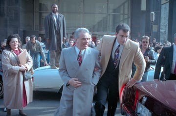 John Gotti Being Escorted Through Crowd John Gotti Being Escorted Through Crowd