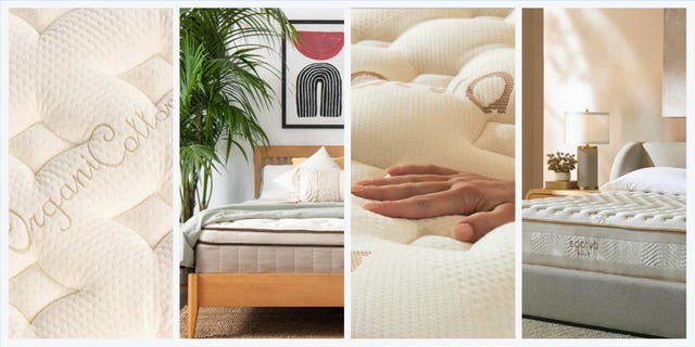 Collage showcasing a premium mattress and its features. Collage showcasing a premium mattress and its features.