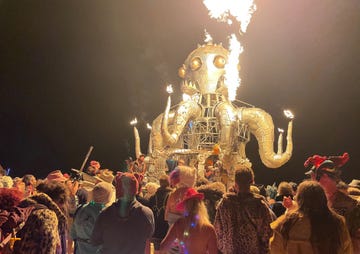 TOPSHOT-US-FESTIVAL-WEATHER 'The Man Will Burn' on HBO Max examines the Burning Man festival in Black Rock