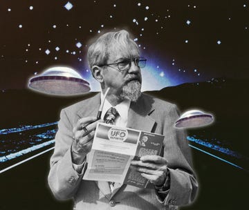 dr j allen hynek holding pipe and ufo report, flying saucers dr j allen hynek holding pipe and ufo report, flying saucers