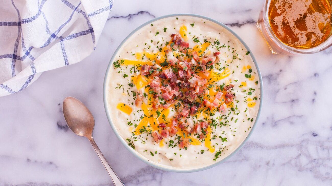 Instant Pot Potato Soup Recipe with Hash Browns