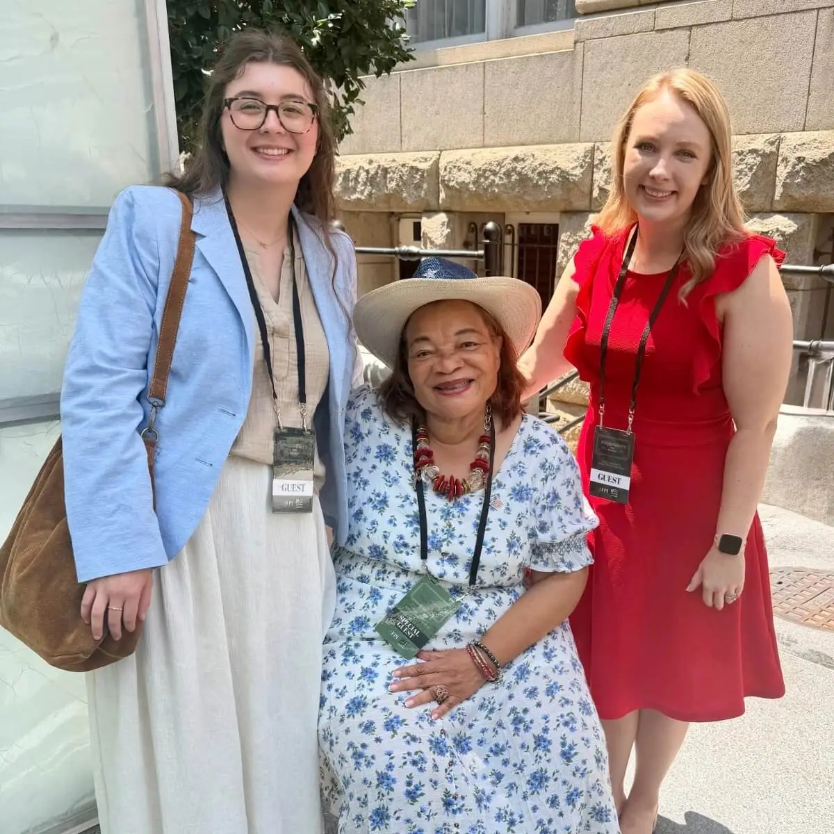 Our Intern Layna DeFeo and Executive Director Tabitha Walter had the pleasure of meeting pro-life activist Alveda King in Washington, D.C.