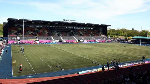 A general picture of Saracens' StoneX Stadium