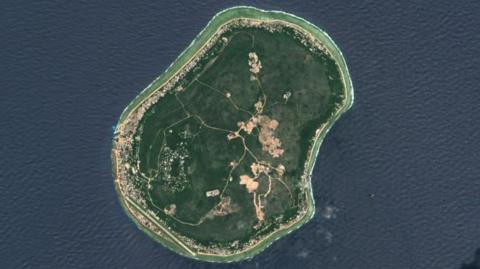Nauru aerial shot