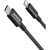 Anker New Nylon USB C to Lightning Cable, MFi-Certified Cord (6 ft, Black) | For iPhone 14 Series and More