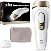 Braun IPL, Silk·Expert Pro 5, IPL Hair Removal for Women and Men, Permanent Laser Hair Reduction At-Home, 2 Heads, Pouch, IPL