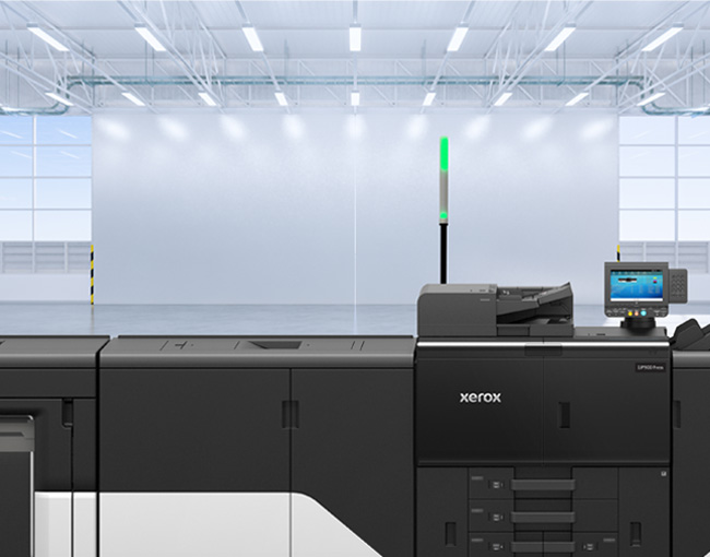 Xerox IJP900 Inkjet Press in a print shop