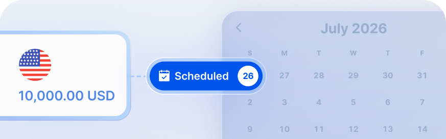 Pay on time with scheduled payments