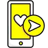 A cell phone with a navigation arrow overlapping