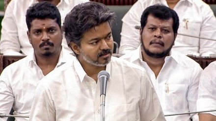 Cauvery water dispute, Cauvery tribunal award 2007, Tamil Nadu Chief Minister C Joseph Vijay, C Joseph Vijay, Cauvery issue, Why Vijay tested Cauvery waters with Karnataka, Mekedatu project explained, Mekedatu dam project, Mekedatu project dispute, Supreme Court Cauvery verdict 2018, Karnataka Tamil Nadu Cauvery dispute, Mekedatu reservoir, Cauvery water sharing, Cauvery Water Disputes Tribunal, Mekedatu dam controversy, express explained,